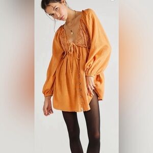Free People Summer Strutting Boho Gypsy mini dress!